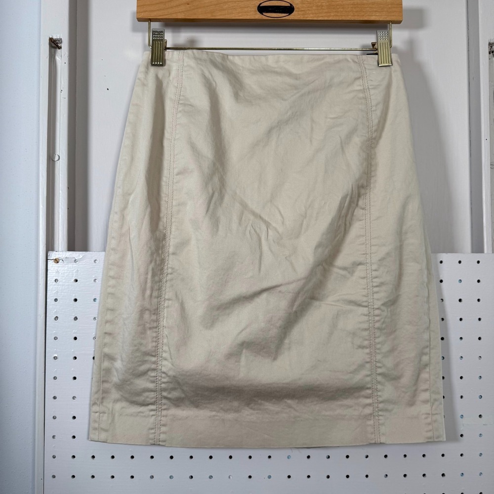 Express Design Studio Pencil Skirt Women's Cotton Stretch Corset Back 4 VTG Y2K